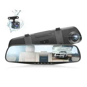 Aukepo 728070059888 Car Dash Cam Backup Rearview Mirror Camera 4.3 Inch Full Hd 1080p Smart
