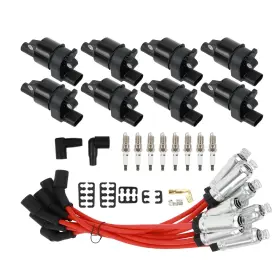 Autodevil Clu-i10j0083 Set Of 8 Uf414 Ignition Coil Pack Spark Plug Wire Compatible With Che
