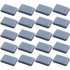 Qcheng22081703 Auvotuis 20pcs 1-3/8 X 1 Inch Rectangular Adhesive Furniture Sliders Ptfe Chair Glide