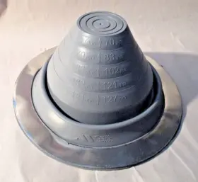 81822 Aztec Washer #3 Universal Master Flasher Roof Pipe Vent Round Boot 1/4 Inch - 5