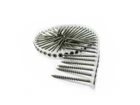 Cs8x212ext B&c Eagle #8 X 2-1/2 Inch Grey Collated Exterior Wood Screws #2 Square Drive 1 000 Per Box