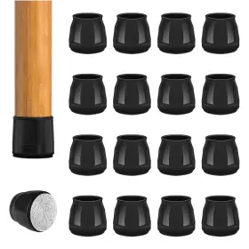 B0d5345ngh Baipok 16pc Round Chair Leg Floor Protectors Felt Pads For Hardwood And Tile Floors