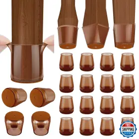 B0bck6hxkw Baleine 16-pack Silicone Chair Leg Caps Non-slip Hardwood Floor Protectors