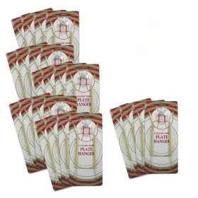 B07g2lhm31 Banberry Designs Brass Vinyl Coated Plate Hanger Set Of 24 3.5-5 Inch Includes H