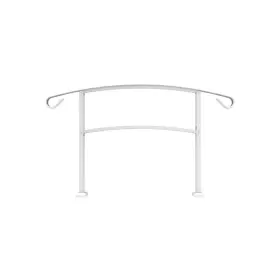 73021938 Barrette Outdoor Living Hand Rail 63.25 Inch X37.2 White 4-step Aluminum Kit