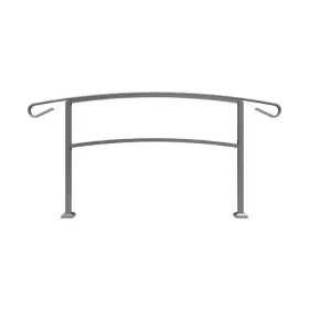 73021942 Barrette Outdoor Living Rail 3.57 Inch X73.38 3.13ft 5-step Aluminum Kit Aged Bronze