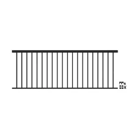 73043026 Barrette Outdoor Living Rail Level Kit 8ft X 36 Inch Classic Aluminum Matte Black