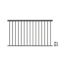 73043034 Barrette Outdoor Living Versarail Classic 6 Ft. X 42 Inch Matte Bronze Aluminum