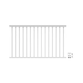 73043041 Barrette Outdoor Living Versarail Classic 6 Ft. X 42 Inch White Aluminum Rail Kit