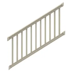 73053503 Barrette Outdoor Living 6ftx36 Inch Clay Vinyl Stair Rail Kit With Square Balusters