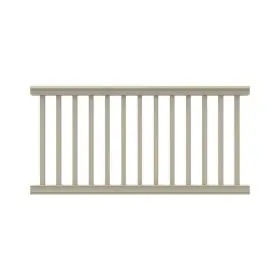 73053658 Barrette Outdoor Living Railing Kit 72 Inch Wx36 H Vinyl In Clay With Square Balusters