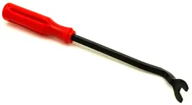 Bastex 014749854427 Upholstery Panel Clip Remover For Car Door 8.9 Inch Pry Tool With Red Pla