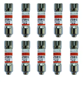 Atdr-15a Bcsrvce 10-pack New Atdr15 Atdr-15 600vac Time Delay Class Cc Fuse Atdr