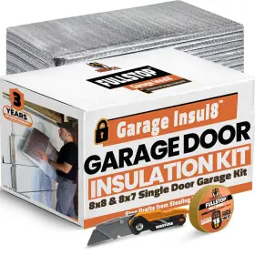 Beest 810148643676 Fullstop Garage Door Insulation Kit - 8x7 And 8 Panels 24x48 Inch White