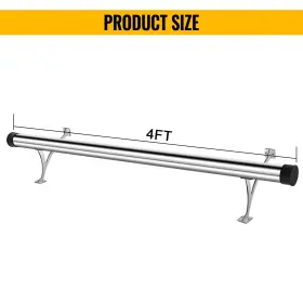 Bxgjt5yc00v0-1 Beetlea 4 Ft Bar Foot Rail Kit 304 Stainless Steel Tube With Polished Finish New