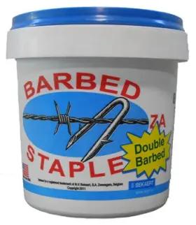 658132 Bekaert Corporation 8-gauge Fence Staples 1.75- Inch 8-lb. Bucket -658132