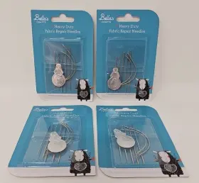 Bellas Crafts 810092590866 7 Heavy Duty Fabric Repair Needles Lot Of 4