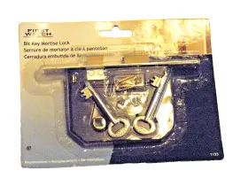 1155 Belwith Products Llc Nip First Watch Polished Brass Bit Key Mortise Lock 2 Keys Free Ship