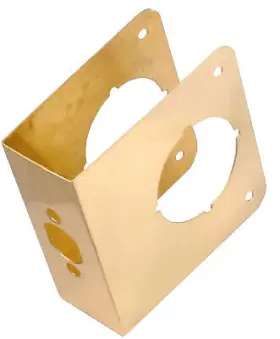 2051-pb Belwith Products Llc 4-1/2-inch Brass Door Reinforcer -2051-pb
