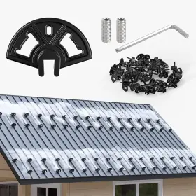Bp03 Benfar Open Box 50 Pack Standing Seam Snow Guards For Metal Roofs Solid Plastic