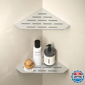 B0fjd4cqyn Bernkot Corner Shower Shelf 304 Stainless Steel Pentagonal Heavy Duty Floating