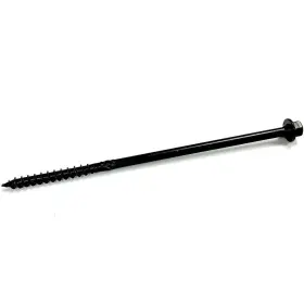 Bl148-25 Big Timber #14 X 8 Inch Hex Head Black Log Screws 25-pk