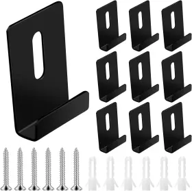 700750x Bilkeru 6pcs 1/4 Inch Metal Mirror Clips Heavy Retainer Wide Channel Hanger Cl