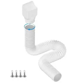 Downspout-1 Binazon White-1pack Rain Gutter Downspout Extensions Flexible Extender For