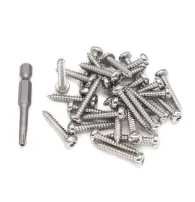 Cf-1100 Binifimux 30pcs T25#10 1-1/2 Inch Length Torx Pin In #10x1-1/2 Silver