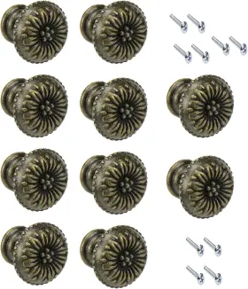 Bitray 779712243981 10pcs Mini Metal Jewelry Box Knobs Vintage Bronze Chest Case Pulls
