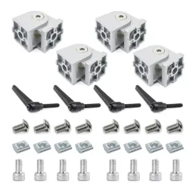 B0ff1mw83p Blccloy 4 Sets 25 Series 10 Aluminum Extrusion Pivot Hinge Swivel Degree