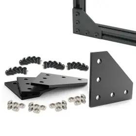 Tglg-xc0036-4 Blccloy 4sets 20x20 Series L Shape Joint Bracket With Screws And Nuts Interior Corner