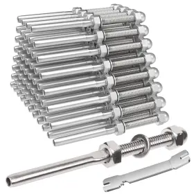 Bl006-50 Blika 50 Pack Cable Railing Swage Threaded Stud Tension End Fitting Terminal