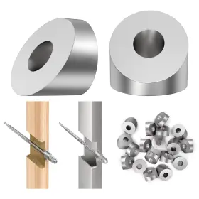 Bl017-20 Blika 20 Pack 1/4 Inch Stainless Steel Angle Washers For Cable Railing Stair Ends