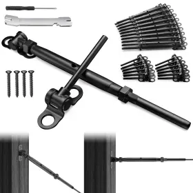Bl025-b-20 Blika 20 Pair 1/8 Inch Black Cable Railing Kit Swage Toggle