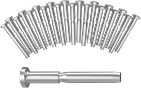Bl072-fba Blika 20 Pack Invisible Receiver And Swage Stud End For 3/16 Inch Silver