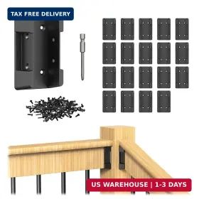 Bl159-bc01-20 Blika 20pcs Deck Railing Brackets Connectors For 2x4 Actual 1.5x3.5 Inches Woo