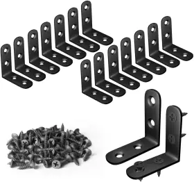 Blingstar 744110831887 L Bracket Stainless Steel Corner Brace 16 Pcs 1.57x1.57 Inch Joint