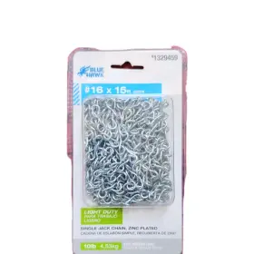 0637486 Blue Hawk New #16x15ft Jack Chain 10lb Load