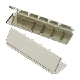 C0162 Bluemoona 38 F3 100 Pcs Belt Buckle End Tip Nickel For Webbing Tag Bag Polypropylene 1.5 Inch 38mm