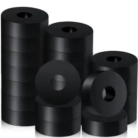 Boao-safry6326 Boao Thick Rubber Washers 3/4 Inch Od X 1/4 Approx. 1.9 0.635 Cm Black