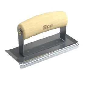 12-470 Bon Tool Curved End Edger - Stainless Steel 6- Inch X 2 1/2- 1/4-