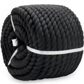 Bonsiny 24x30hei Natural Black Rope 1 Inch X 100 Feet - Strong Thick Cotton For Swing Han