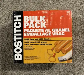 Bostitch 077914042075 Stanley Bulk Pack 5000 1 Inch Staples And Caps Cappak-5m New In Box