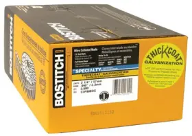 C7p90bdg Bostitch Collated Coiled Sliding Nails .090 X 2-1/4 Inch 3 600-ct. -