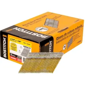 S8dr-fh Bostitch 2 000-qty 2-3/8 Inch X .120 Ring Shank 28 Degree Framing Nails