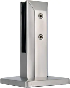 0135 Bowsen Heavy Duty 316 Stainless Steel Glass Square Floor Standing Brushed