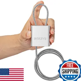 B0dynz4bjg Bozzys 3ft Steel Cable Lock 3 Keys Adjustable Weatherproof Aluminum