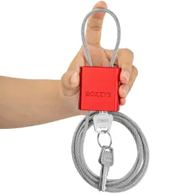 B0f5hdgfcx Bozzys 6.56ft Steel Cable Lock With 3 Keys For Bikes Gates Lockers Outdoor