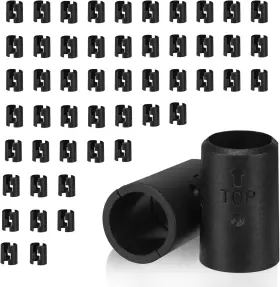 Jm20220824sc-004 Brand Jamiikury 100pcs Black Wire Shelf Clips 19mm Id Fit 3/4 Inch Pipes